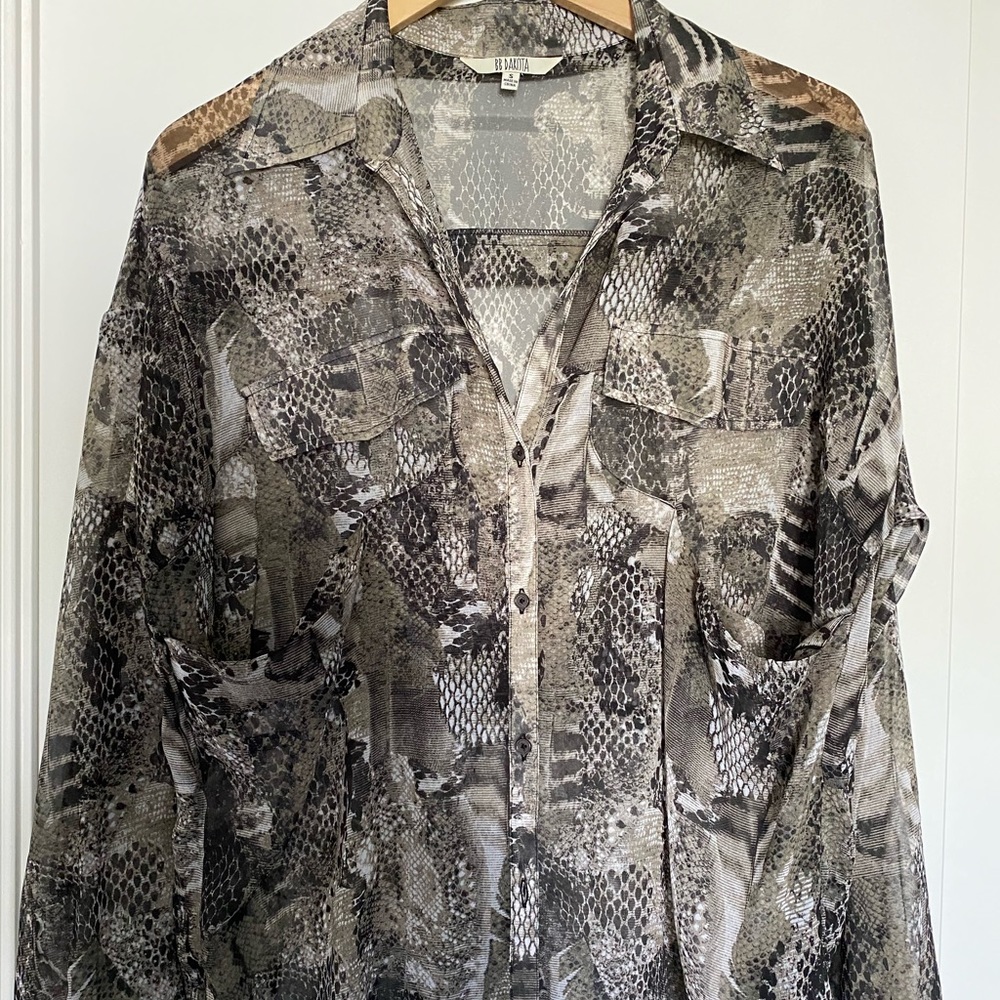 BB Dakota sheer mixed animal print